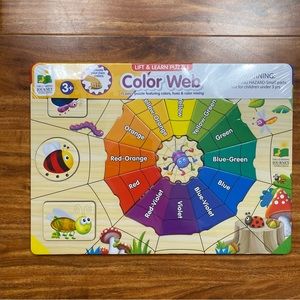 New The Learning Journey International Color Web Lift Learn Puzzle 15 Pieces 3+